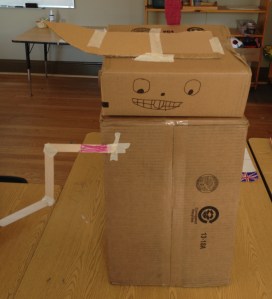 Elementary kids "invented" these robots after a lesson on Leonardo Da Vinci