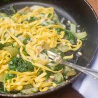 Tagliatelle with swiss chard
