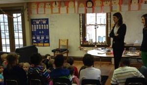 Ms. Danyali introduces some very special guests and also opens the discussion about recycling.