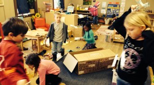 This spaceship workshop is a hive of activity on Mission Days.