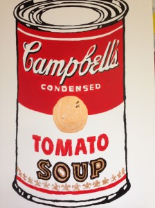 The elementary students studied Warhol's iconic style, recreated here by Mrs. Raccuglia!