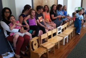 The audience eagerly awaits the performance of The BFG (Big, Friendly Giant).