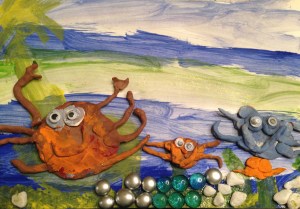 Crabs in their habitat