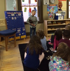 This elementary student wanted to celebrate his half-birthday by giving his class a concert. The class gave him three encores!